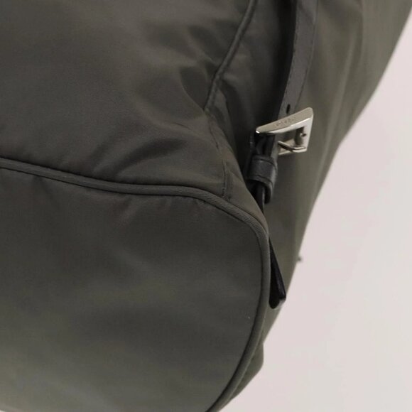 PRADA Backpack Nylon Gray Silver Auth yk19217 - Picture 4 of 16